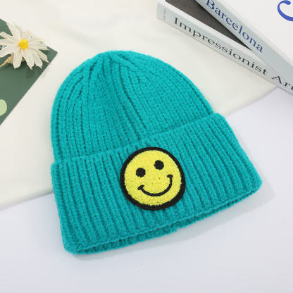 Baby Smiley Embroidery Beanie