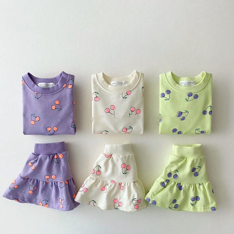 Baby Cherry Skirt Suit
