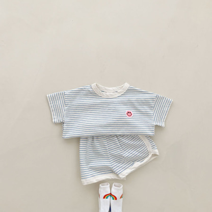 Baby Stripe Smiley Set