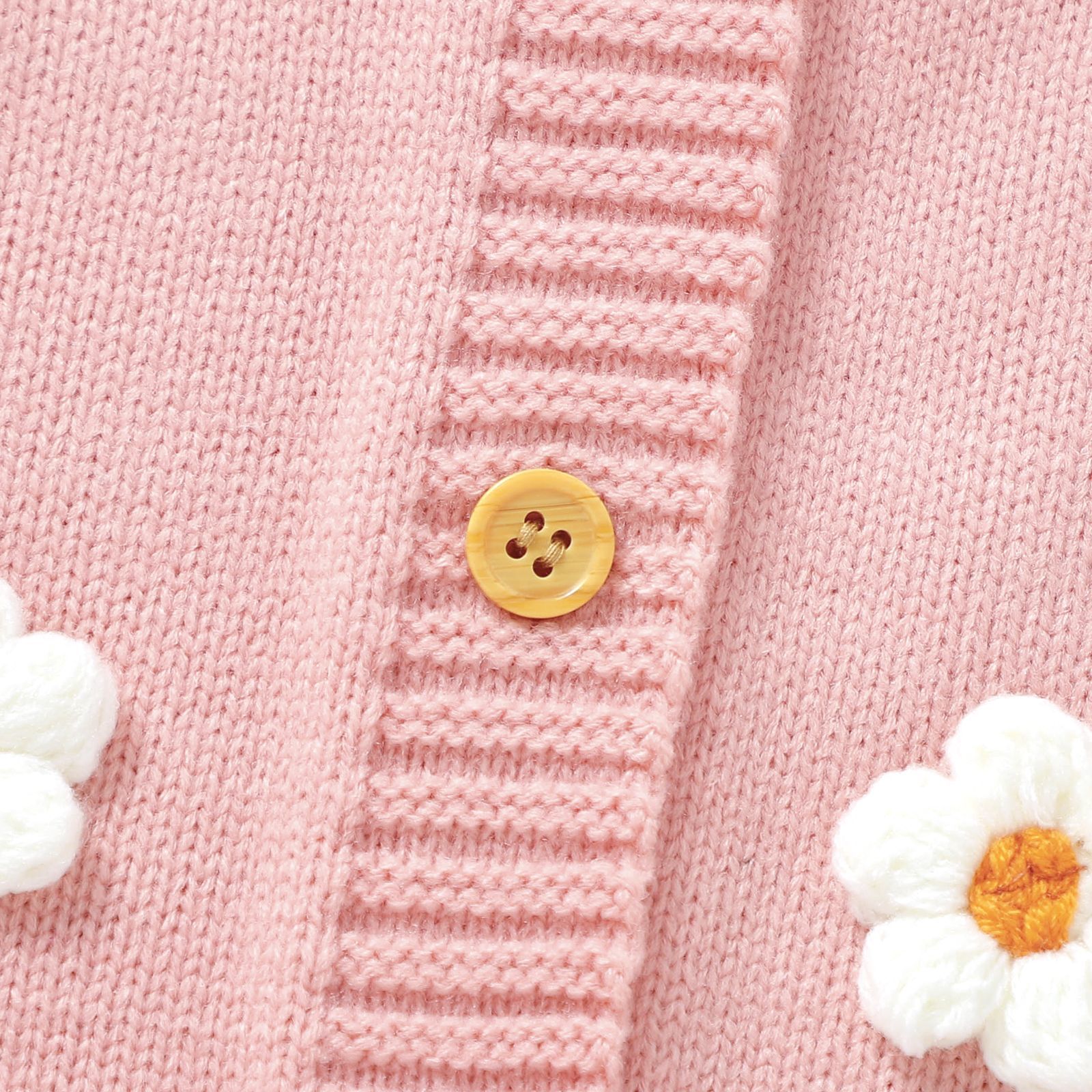 Newborn knitting Floral Jumpsuit