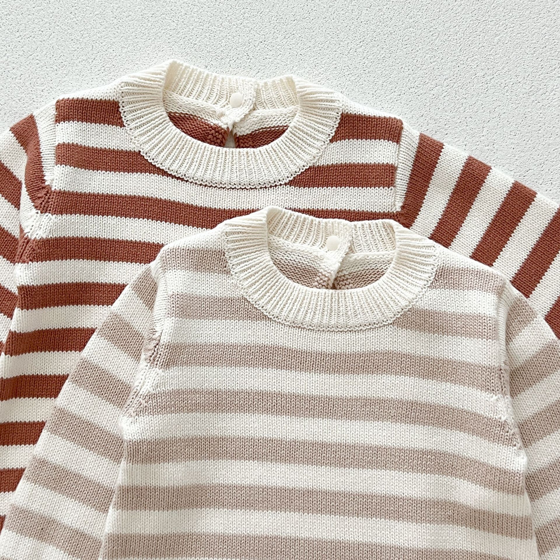 Newborn Stripe Knitting Sweater