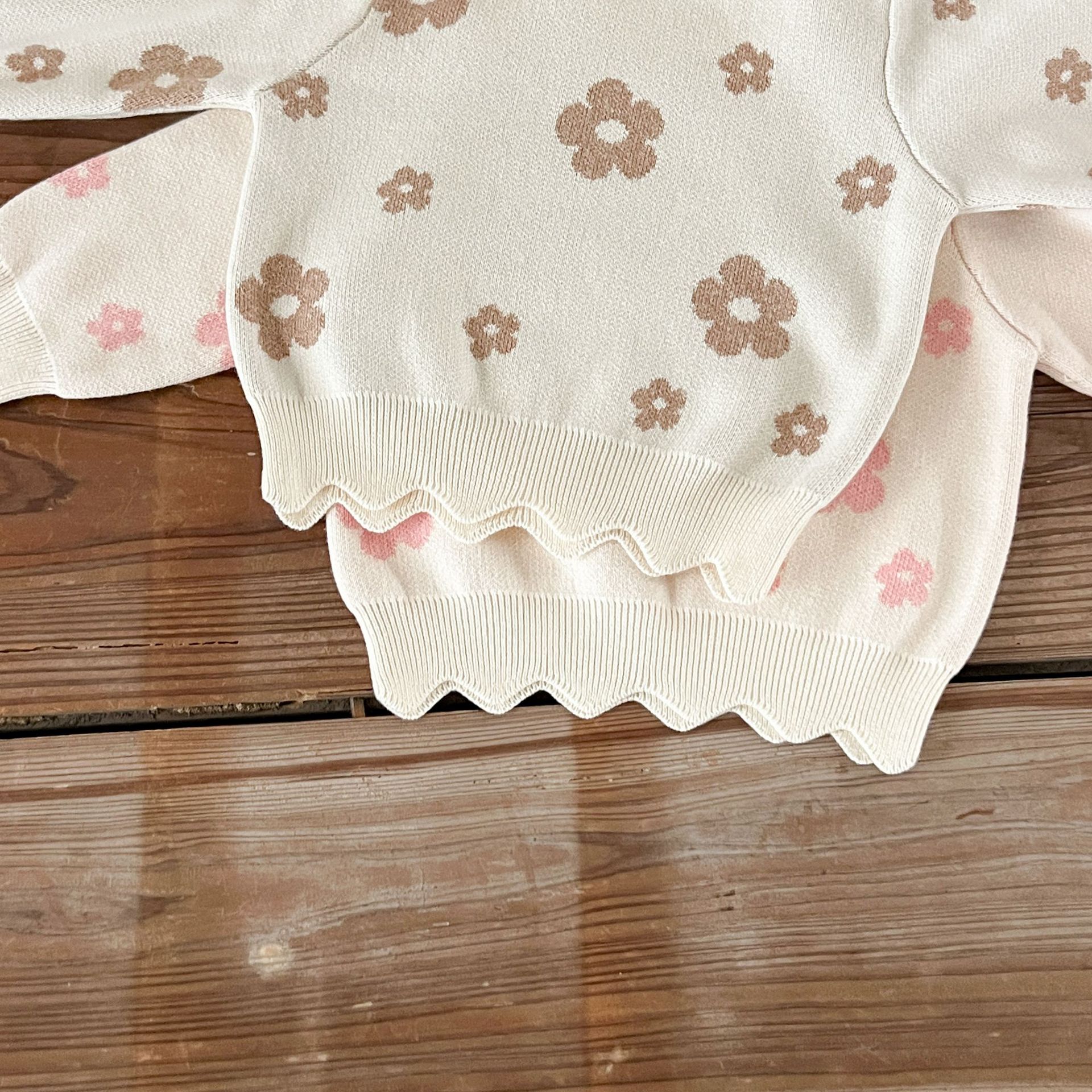 Baby Floral Knitting Set