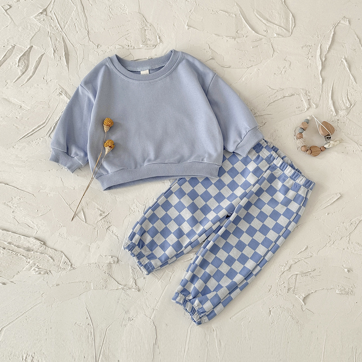 Baby Checkered Casual Set