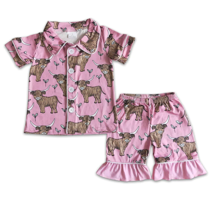 Kid Cowboy Pajamas Set