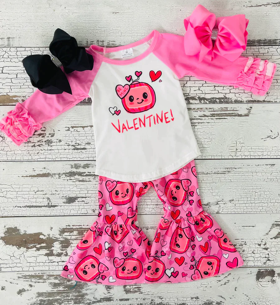 2-piece baby girl Valentine's Day set