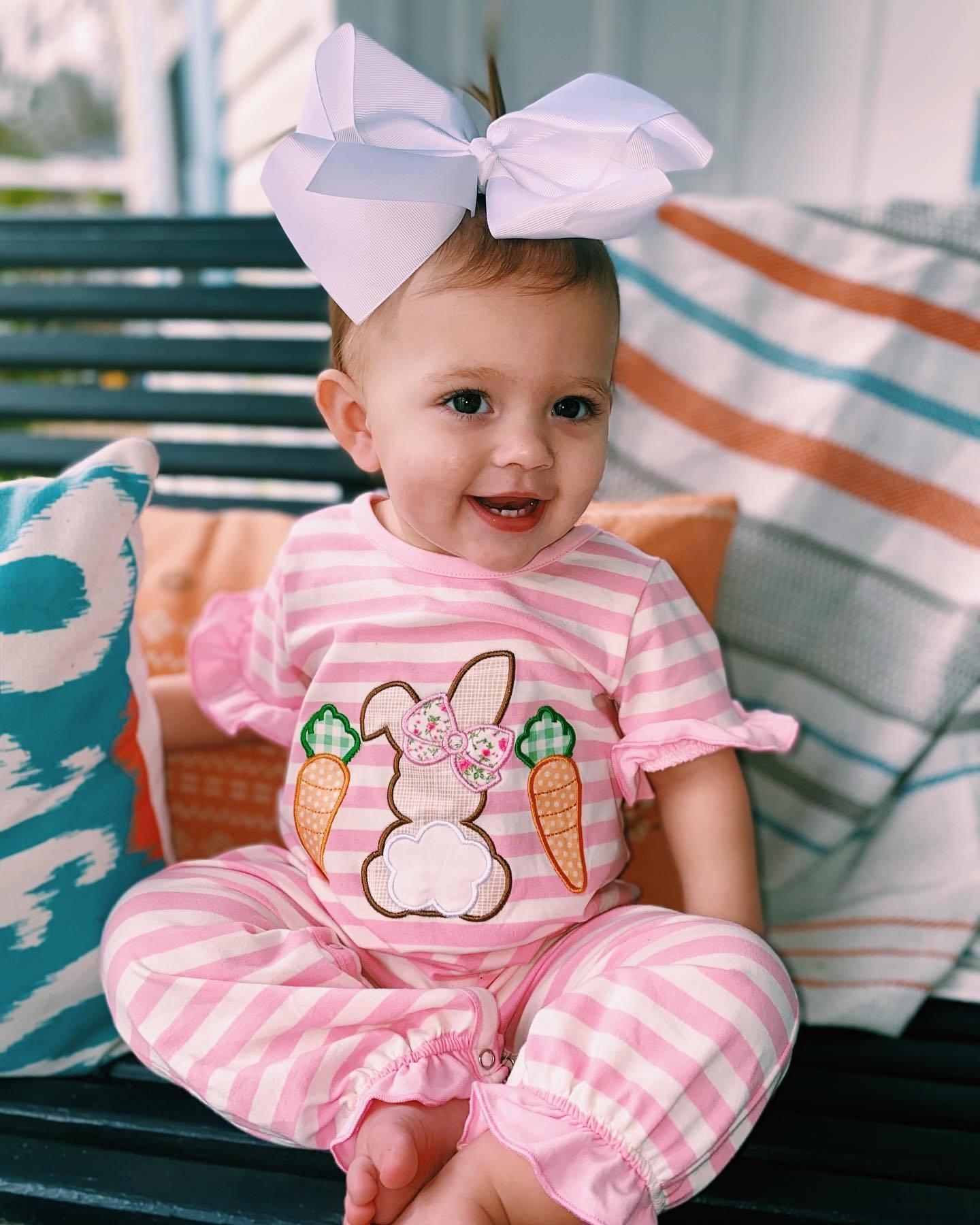 Baby Girl Easter Romper