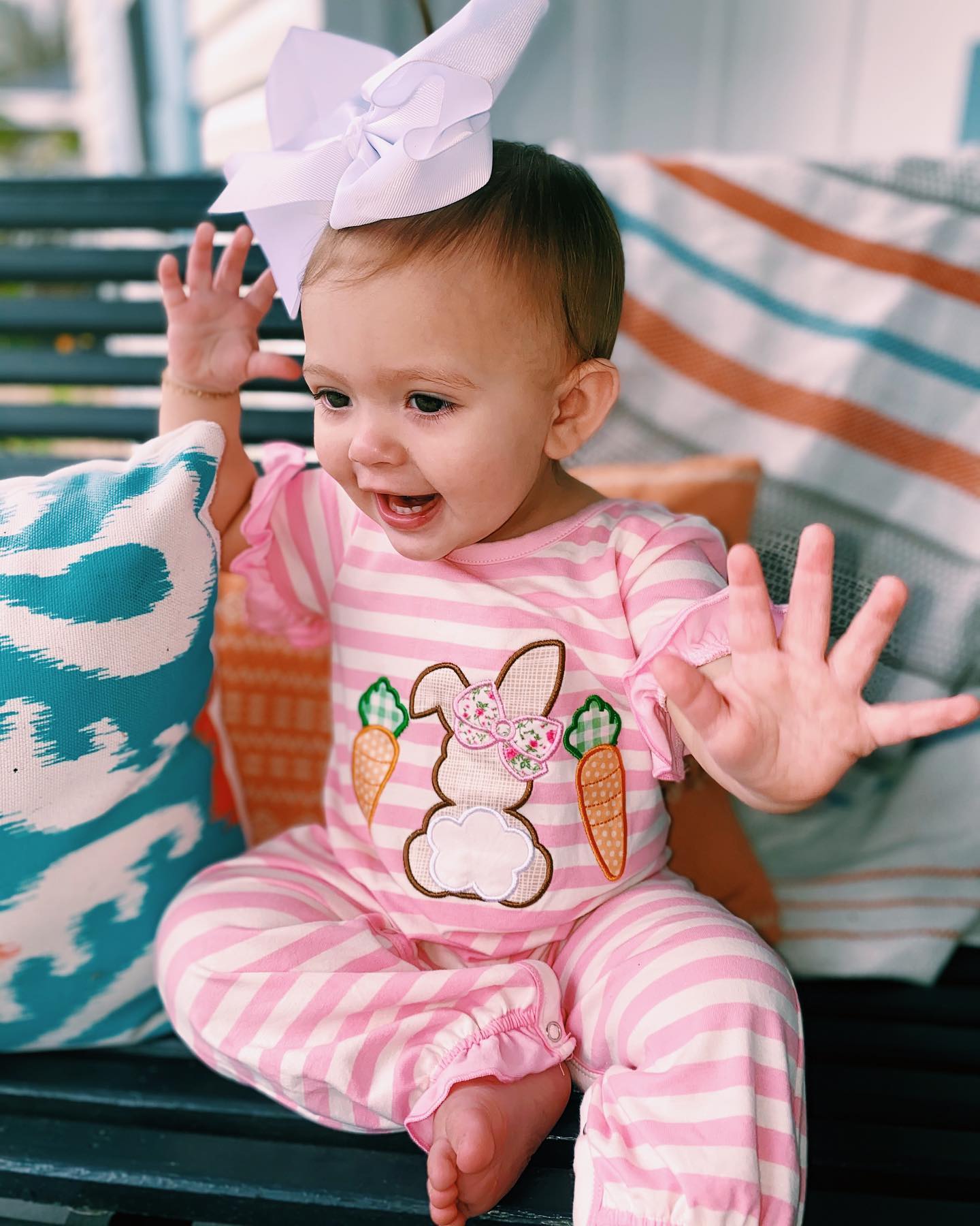 Baby Girl Easter Romper