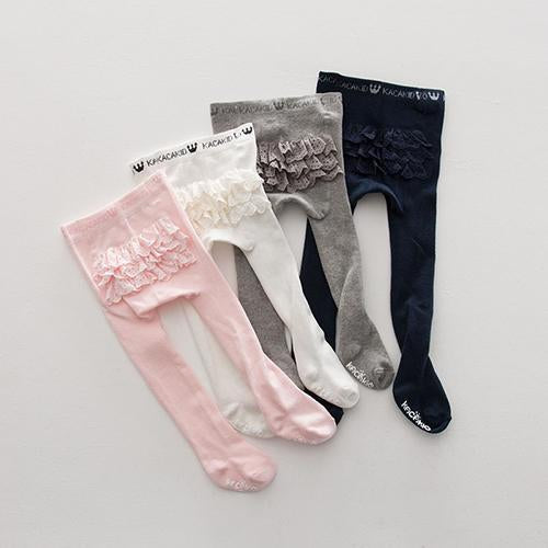 Girls Lace Anti-Skid Princess Trousers Cotton Socks-visikids