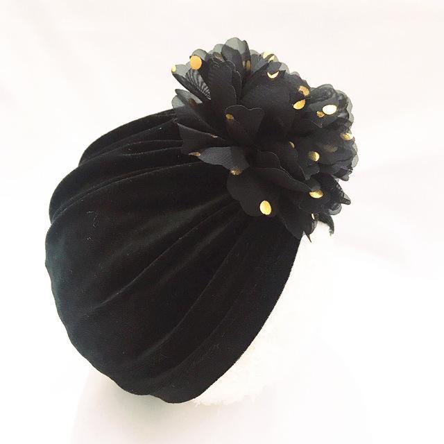 Baby 3D Gold Stamping Velvet Headbands-visikids