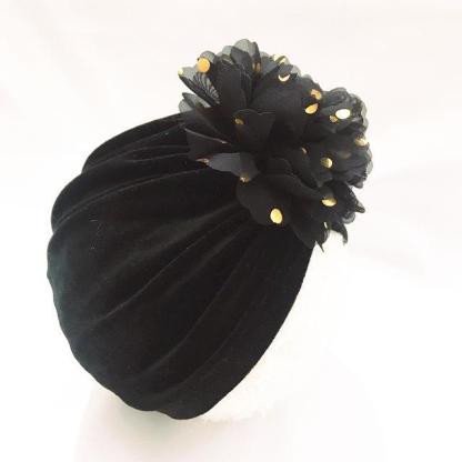 Baby 3D Gold Stamping Velvet Headbands-visikids