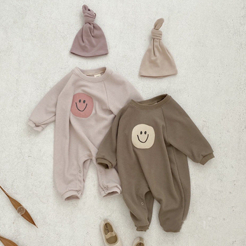 Baby Smile Print Rompers-visikids