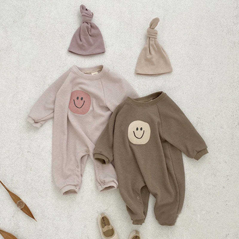 Baby Smile Print Rompers-visikids