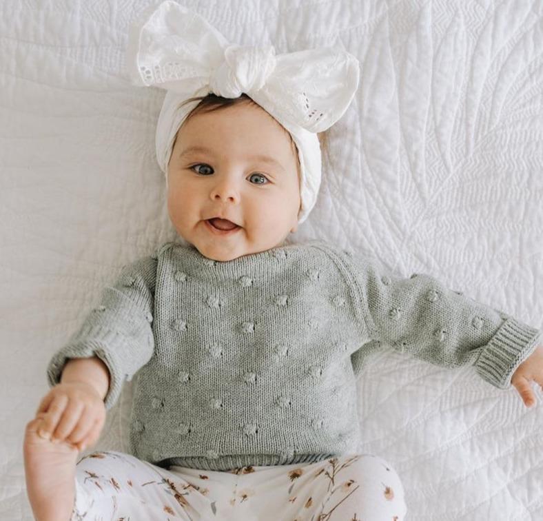Baby Knit Ball Sweater