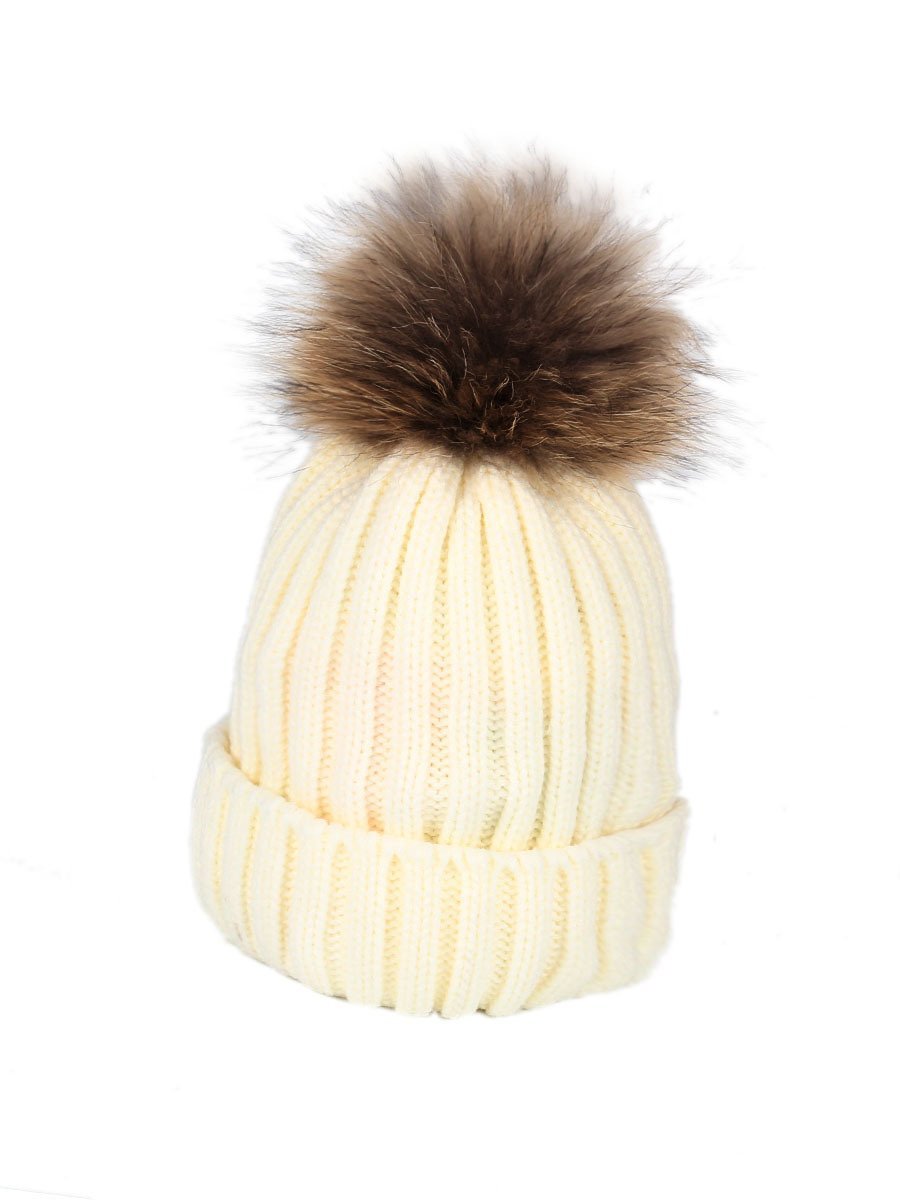 2-Piece Hair Ball Wool Parent-child Cap-visikids