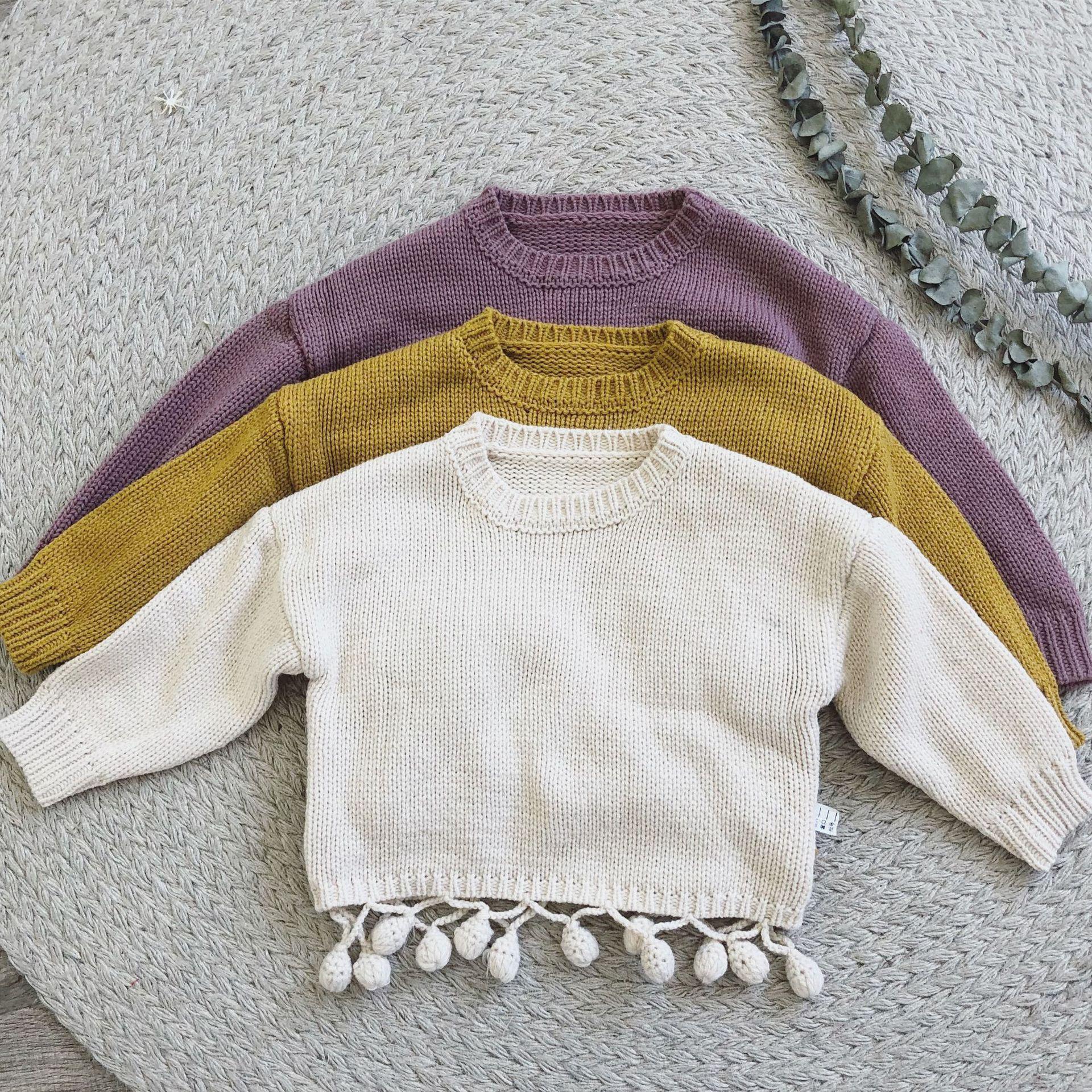 Baby Lovely ball Sassy White Sweater-visikids