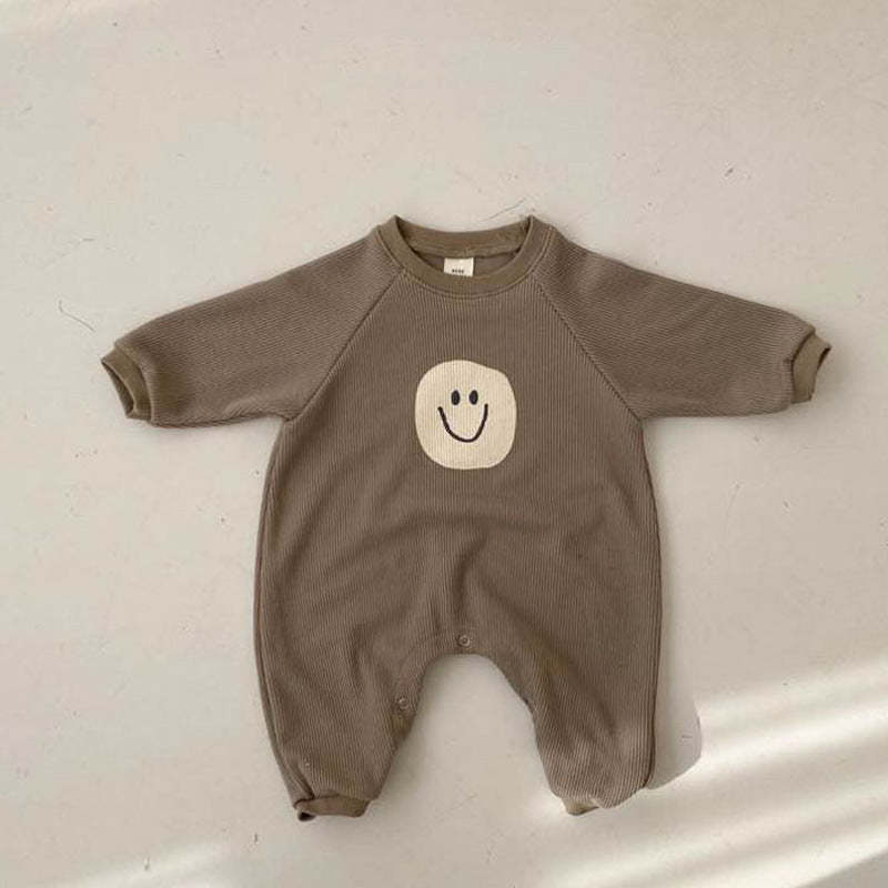Baby Smile Print Rompers-visikids