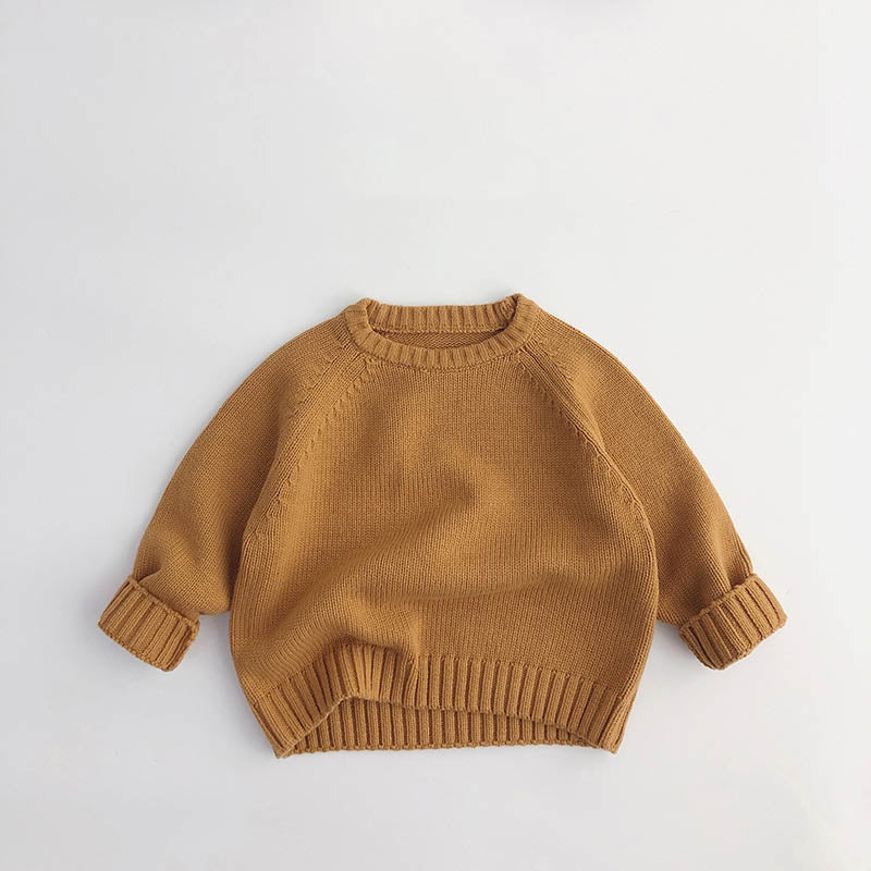 Toddler Solid Color Sweaters