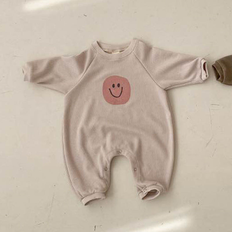 Baby Smile Print Rompers-visikids