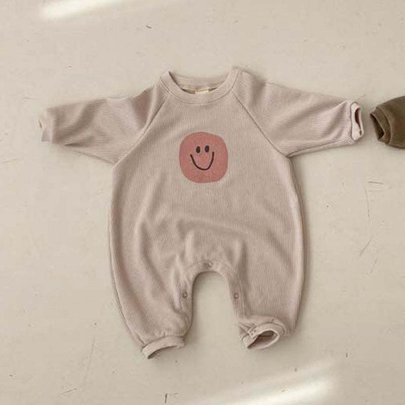Baby Smile Print Rompers-visikids