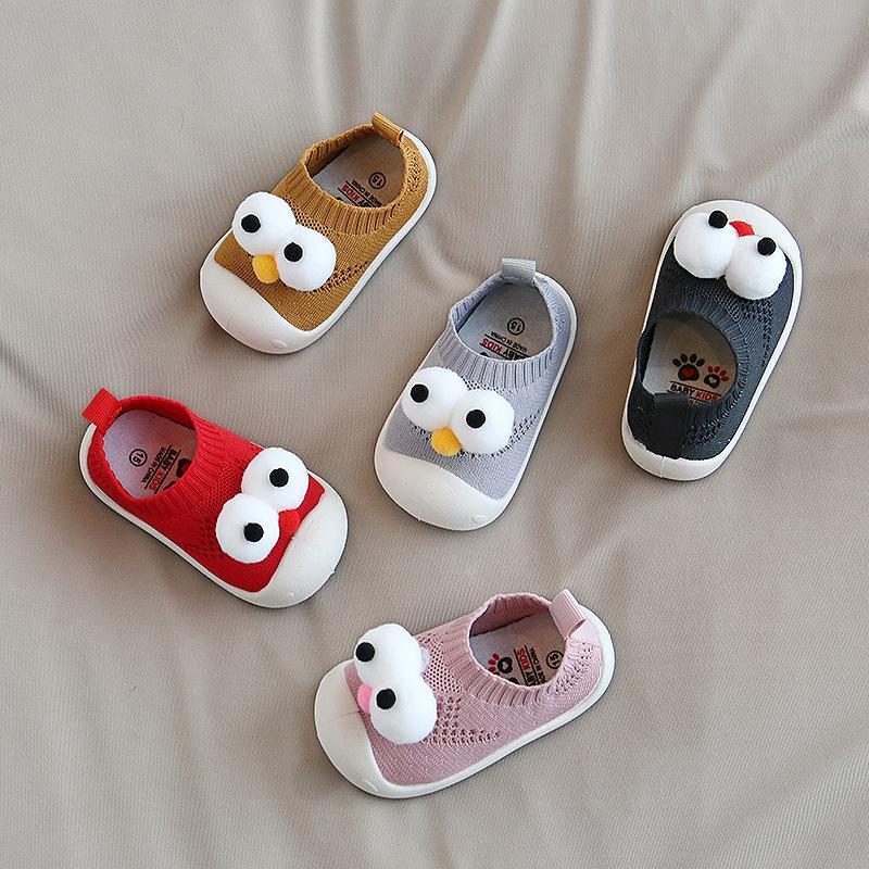 0-4Y Baby Big Eyes Non-slip Soft Shoes-visikids