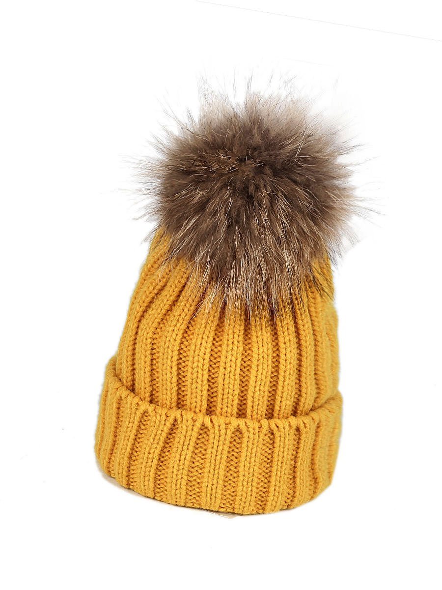 2-Piece Hair Ball Wool Parent-child Cap-visikids