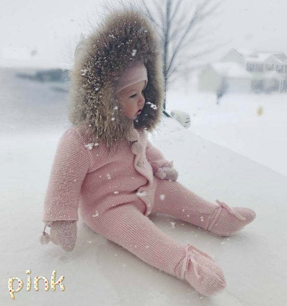 Winter Baby Collar Warm Jumpsuit