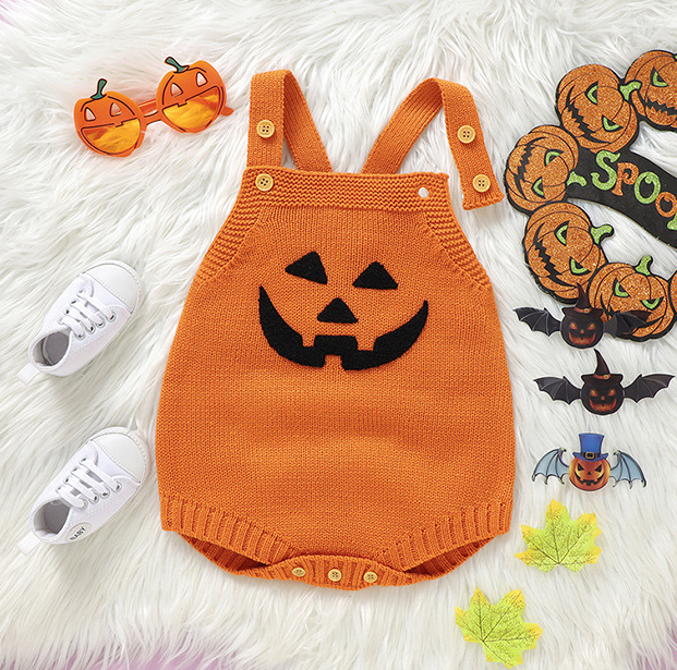 Newborn Pumpkin Romper