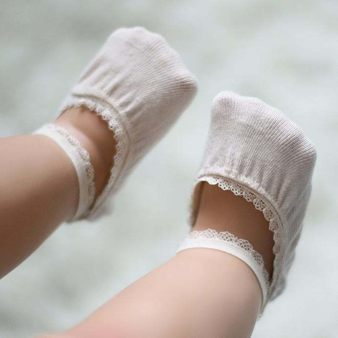 Summer Lace Cotton Boat Socks-visikids