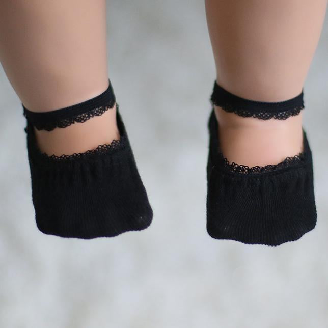 Summer Lace Cotton Boat Socks-visikids