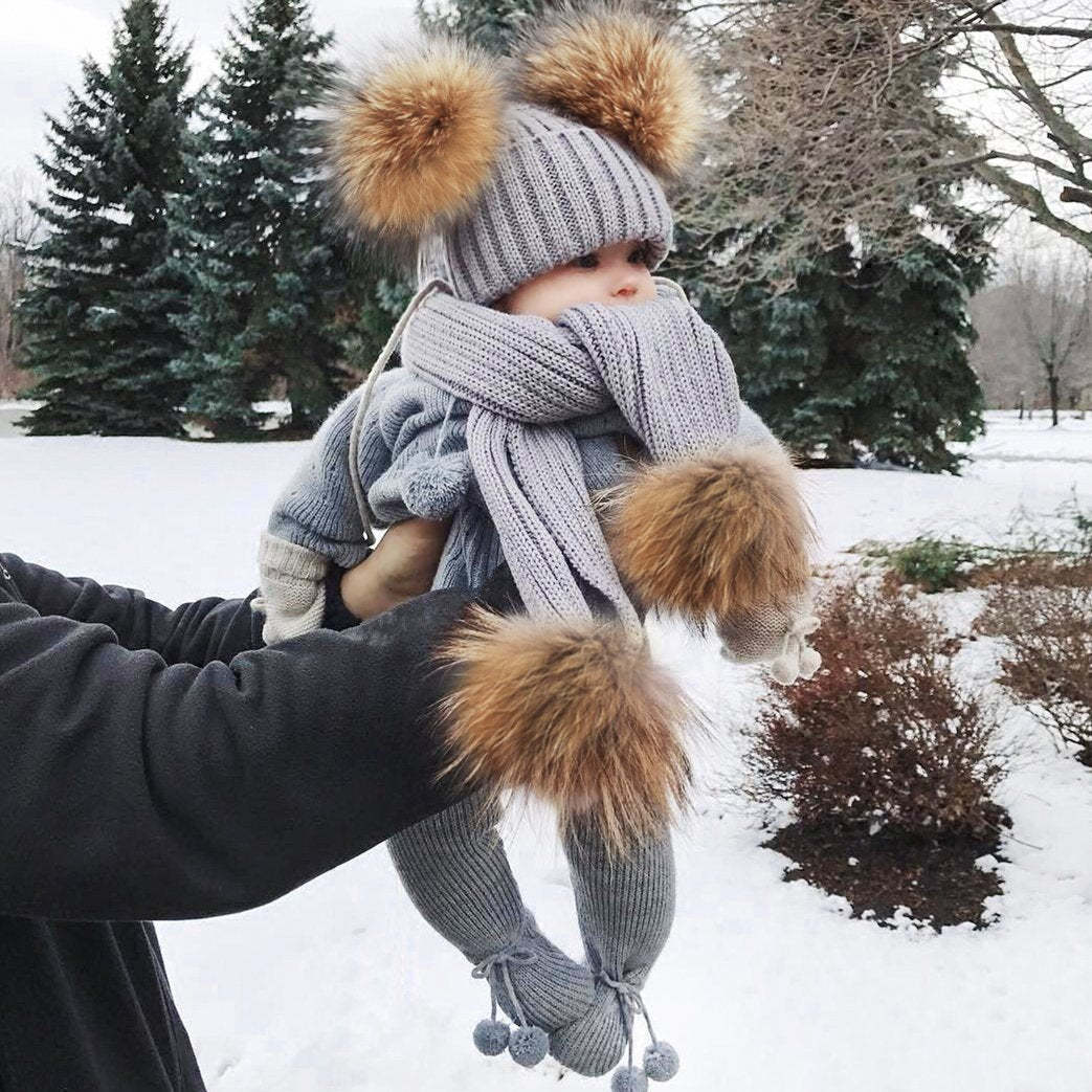 2-piece Baby's hat and scarf set-visikids