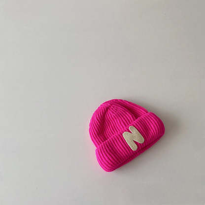 Baby Alphabet Knit Beanie