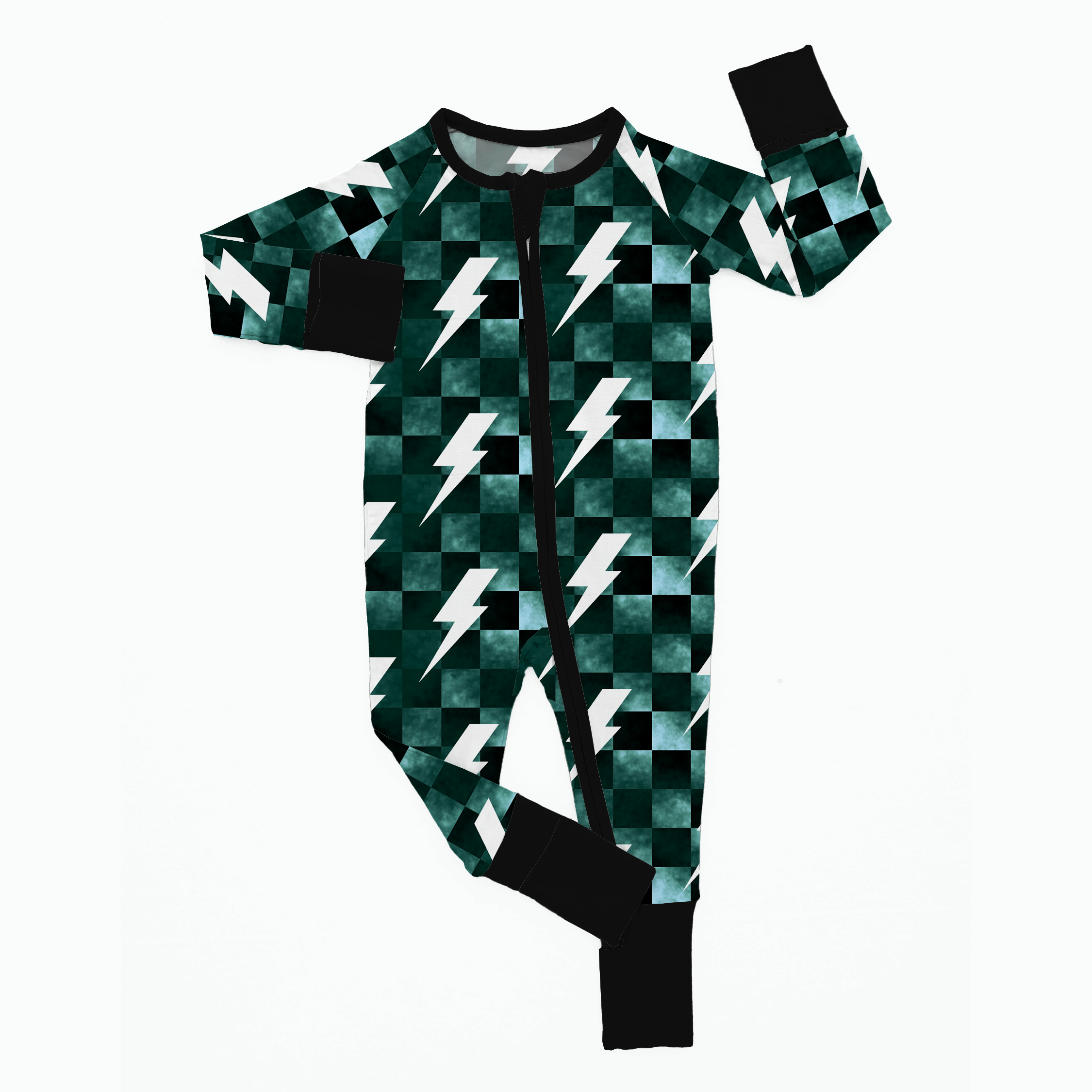 Newborn Lightning Checkered Bamboo Sleeper