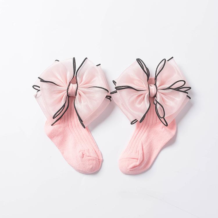 Bowknot Thin Children Socks-visikids