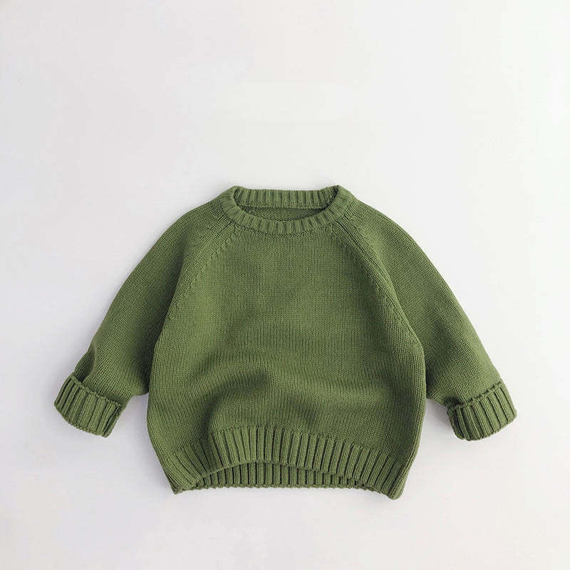 Toddler Solid Color Sweaters