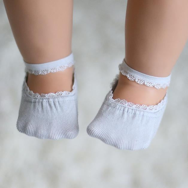 Summer Lace Cotton Boat Socks-visikids