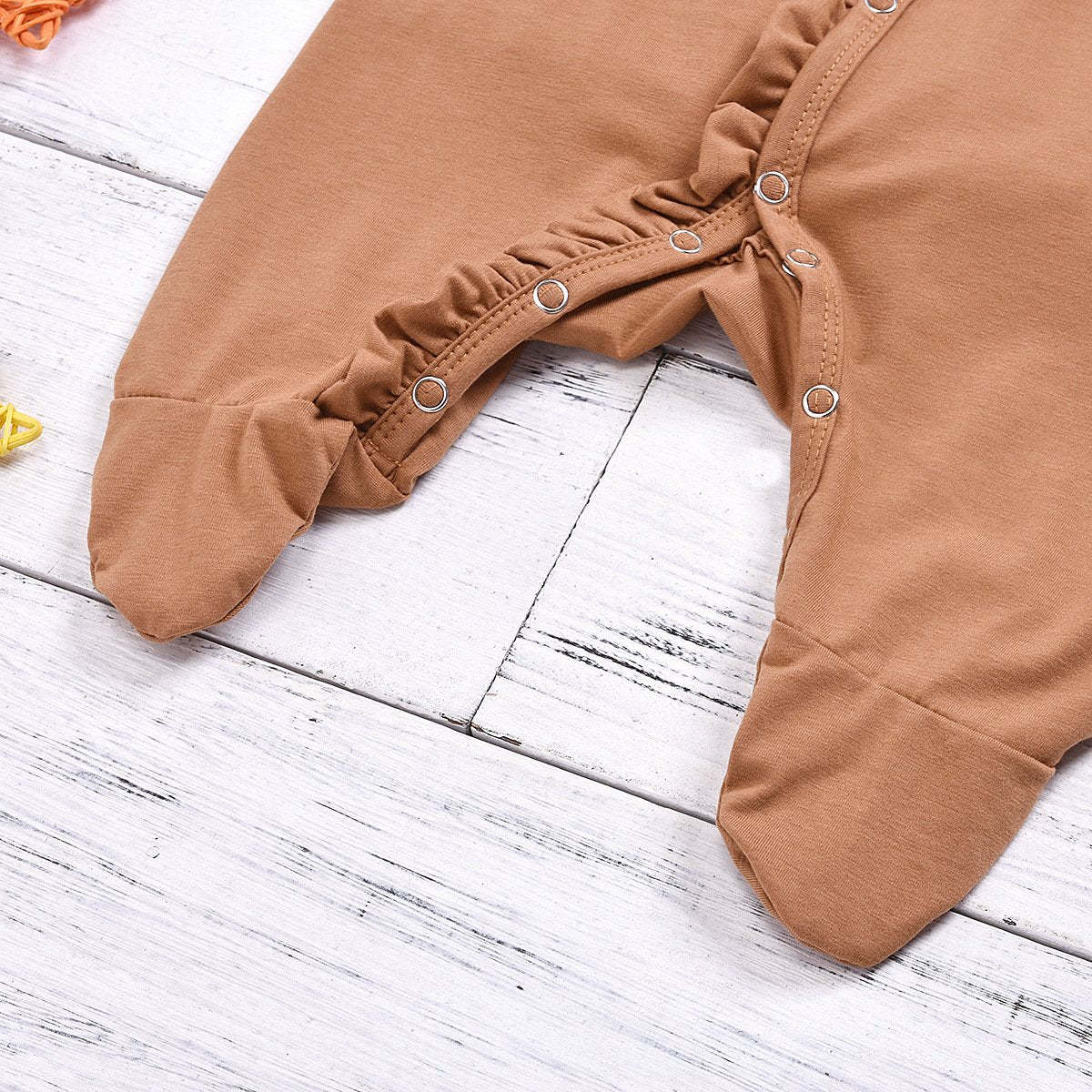 2-Piece New Girls Cotton Ruffled Romper-visikids
