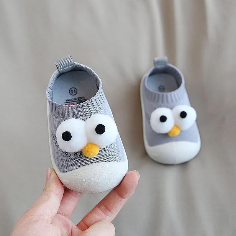 0-4Y Baby Big Eyes Non-slip Soft Shoes-visikids