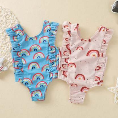 Rainbow Print Swimsuit-visikids