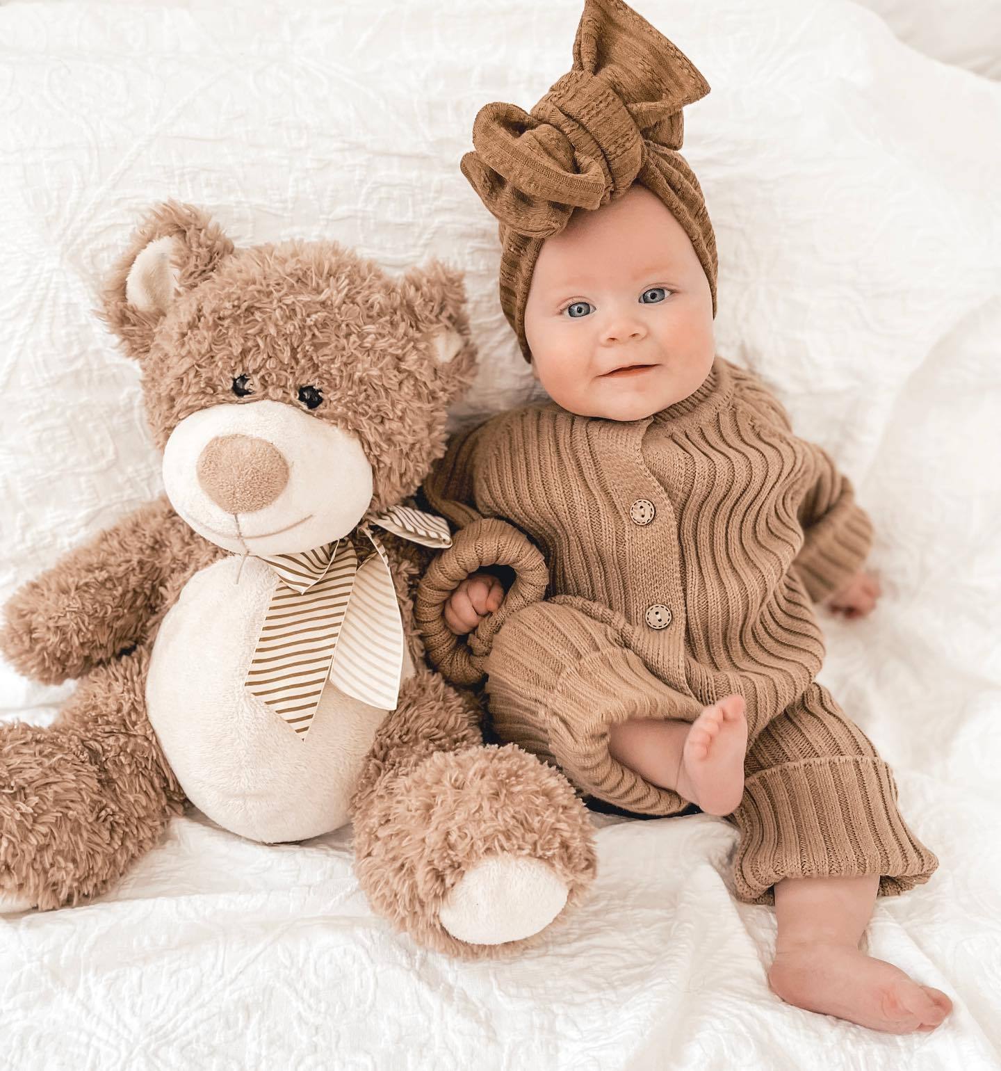 Baby Pure Color Rompers