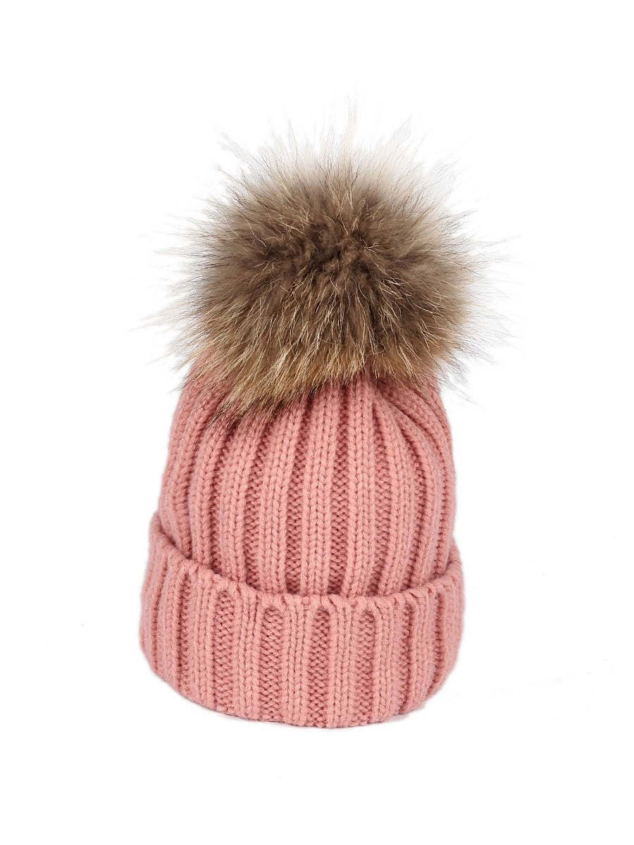 2-Piece Hair Ball Wool Parent-child Cap-visikids
