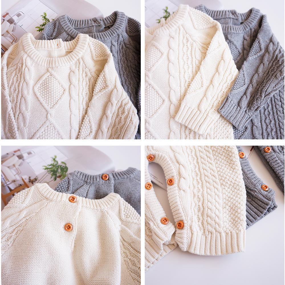 Baby Cotton Knit Romper-visikids