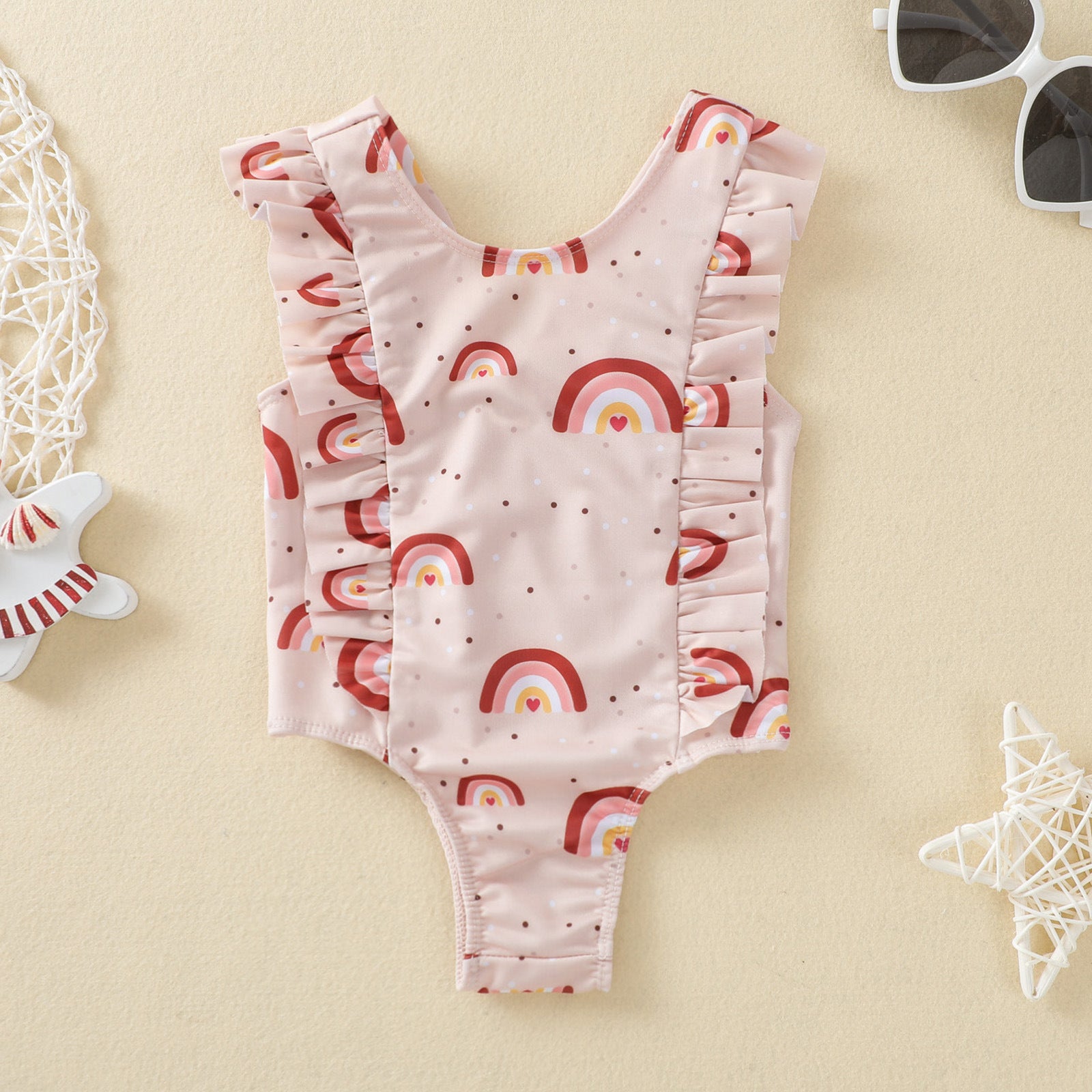 Rainbow Print Swimsuit-visikids