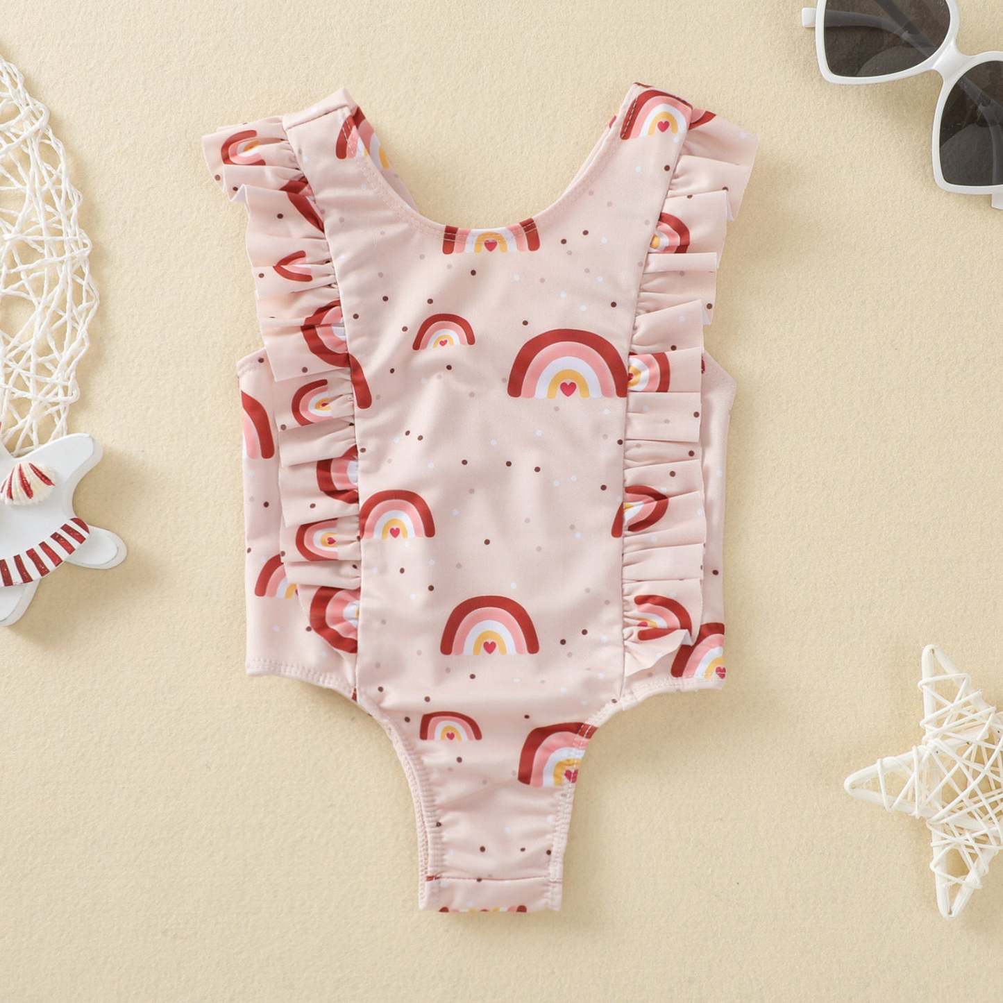 Rainbow Print Swimsuit-visikids