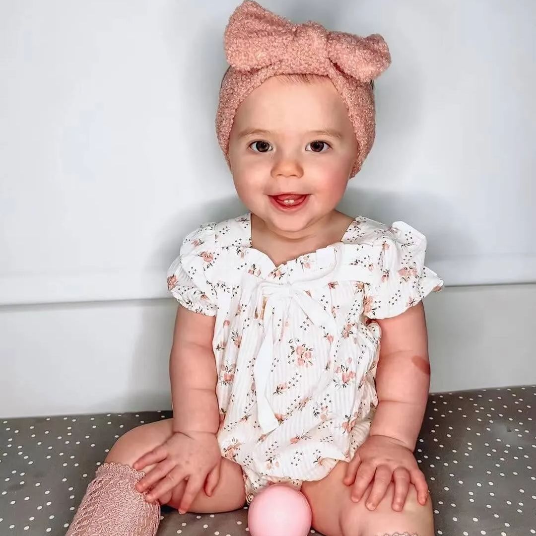 Baby Summer Square Collar Romper