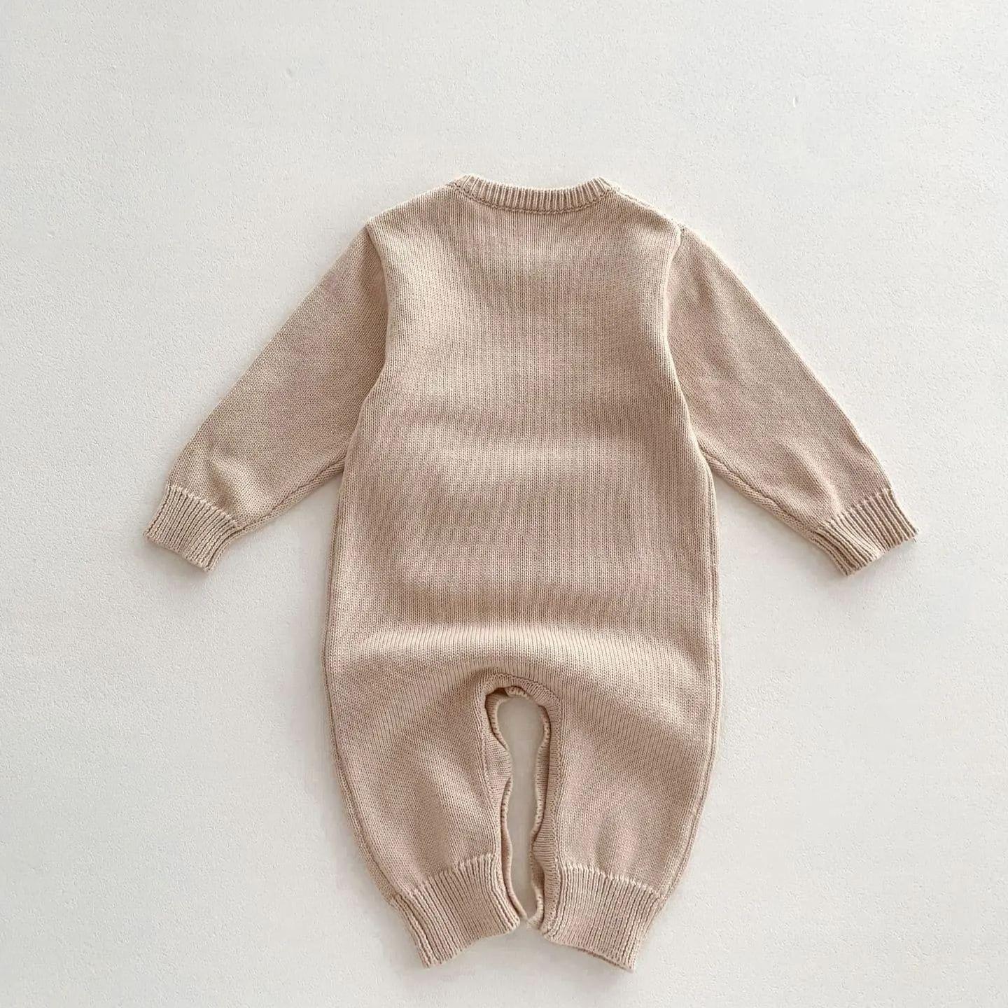 Baby Newborn Bear Knit Jumpsuit