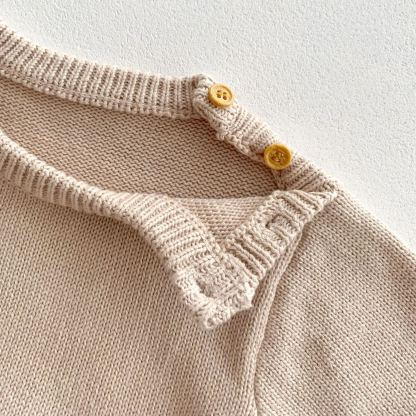 Baby Newborn Bear Knit Jumpsuit