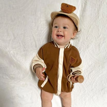 Baby Bear Color Block Romper