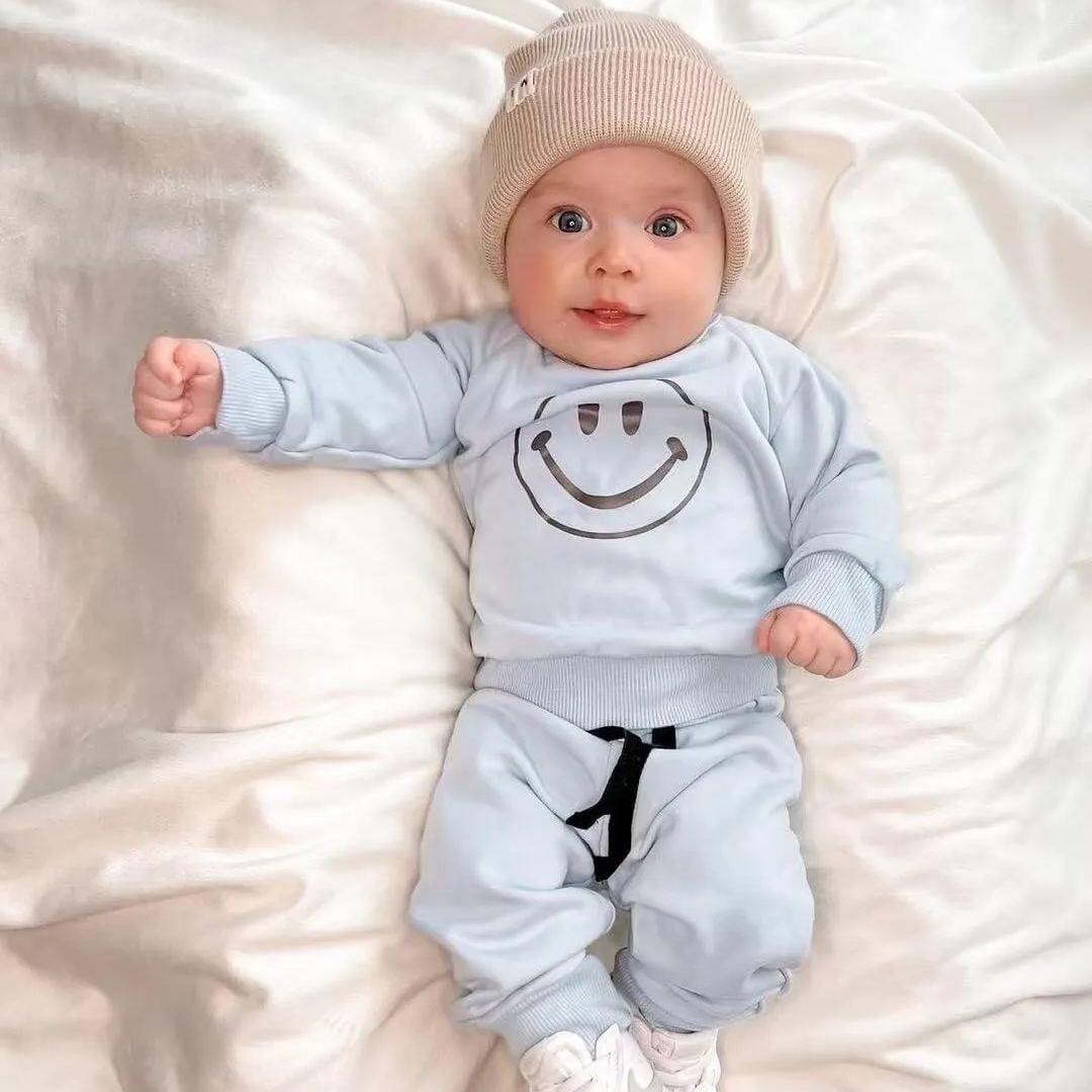 Baby Happy Face Casual Set-ootdbebe