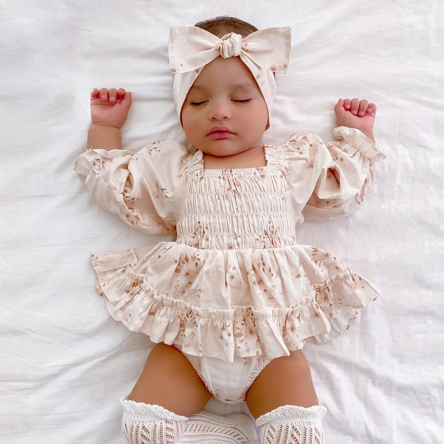 2-Piece Baby Floral Printed Rompers
