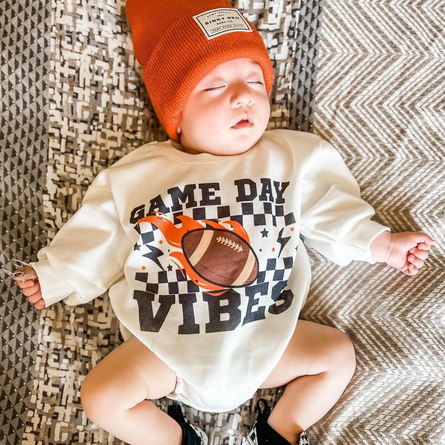 Baby Game Day Vibes Romper